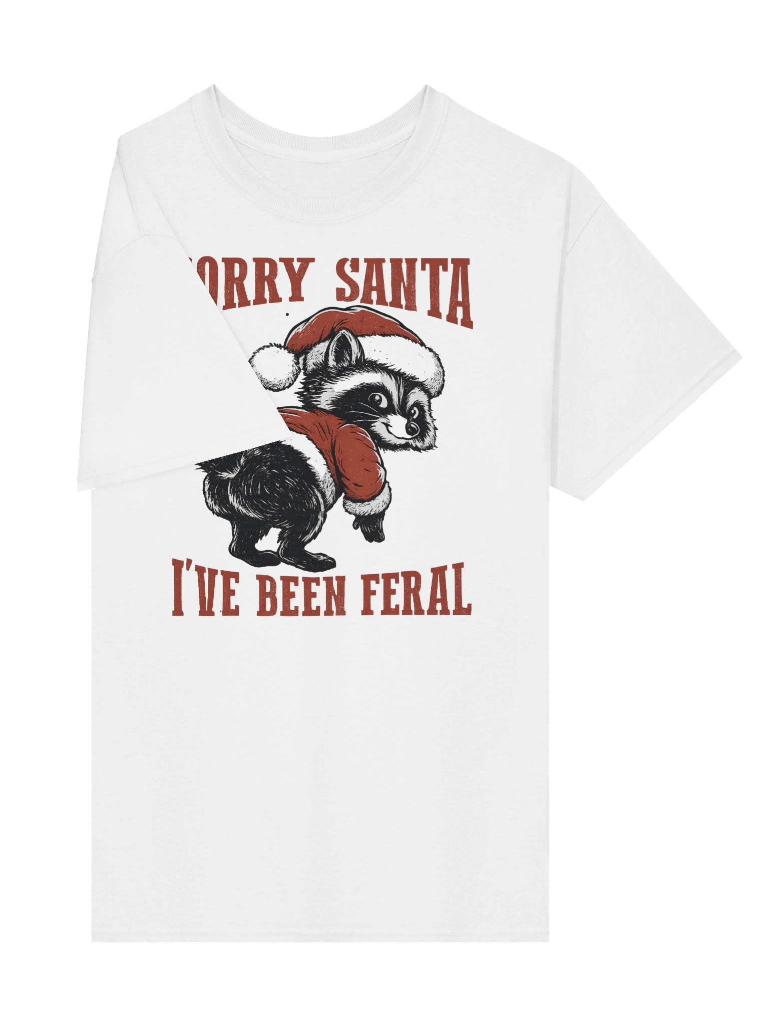 Festive Feral Raccoon Tee product image (4)