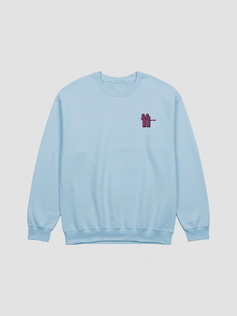 "Unimpressed" Embroidered Crewneck - Pink+Black Logo product image (3)