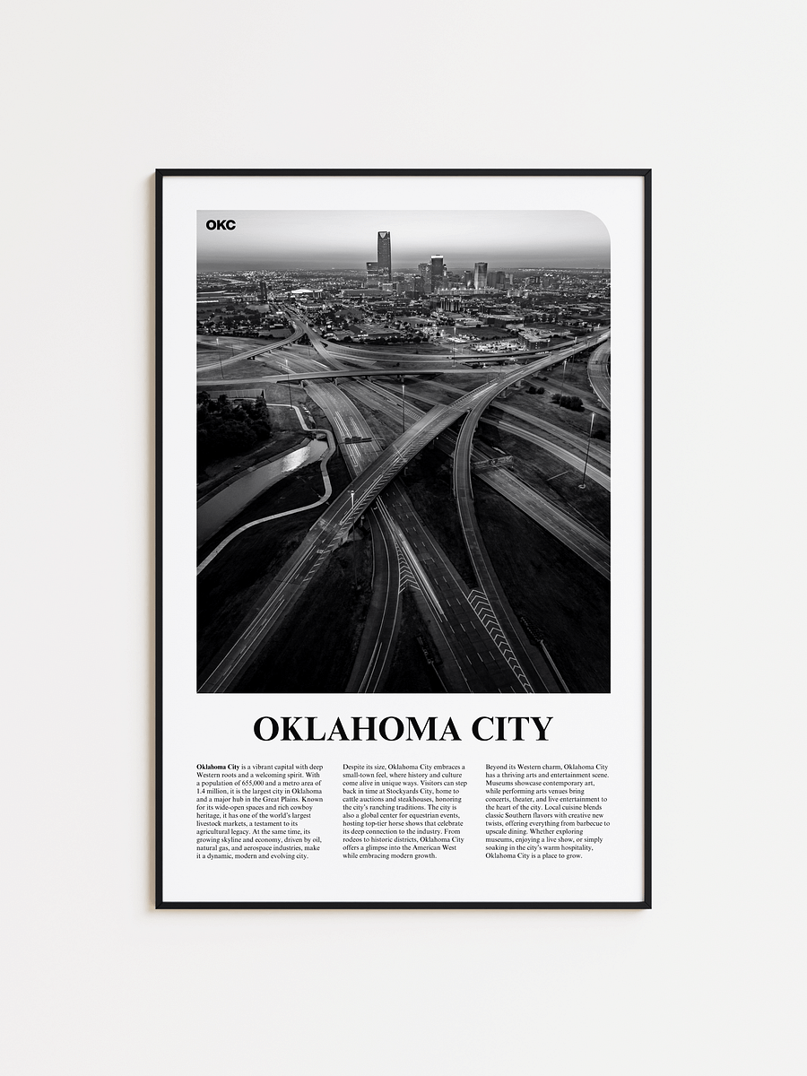 Oklahoma City 02 Newspaper Poster product image (1)