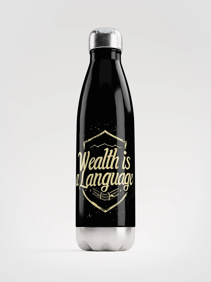 Wealth Is A Language Water Bottle product image (1)