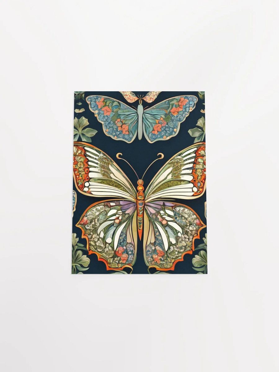 William Morris Inspired Butterfly Two Poster 5x7 inch product image (4)