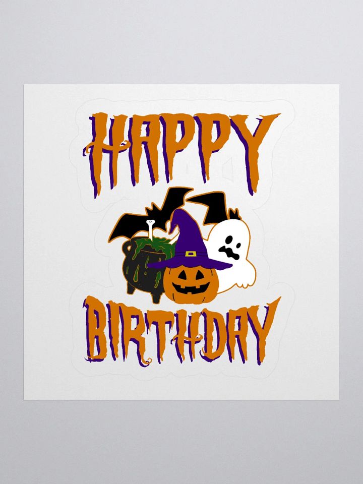 Happy Birthday (Halloween) Sticker product image (1)