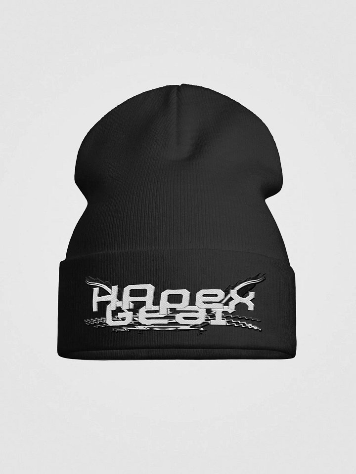 Knit Beanie - Embroidery - White HApex Gear White Logo product image (1)