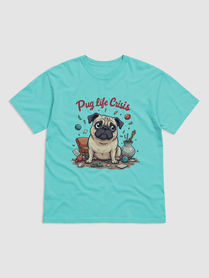 Pug Life Crisis: The Ultimate Chaos Companion- A Humorous T-Shirt Design to Embrace the Chaos of Pug Parenting product image (1)