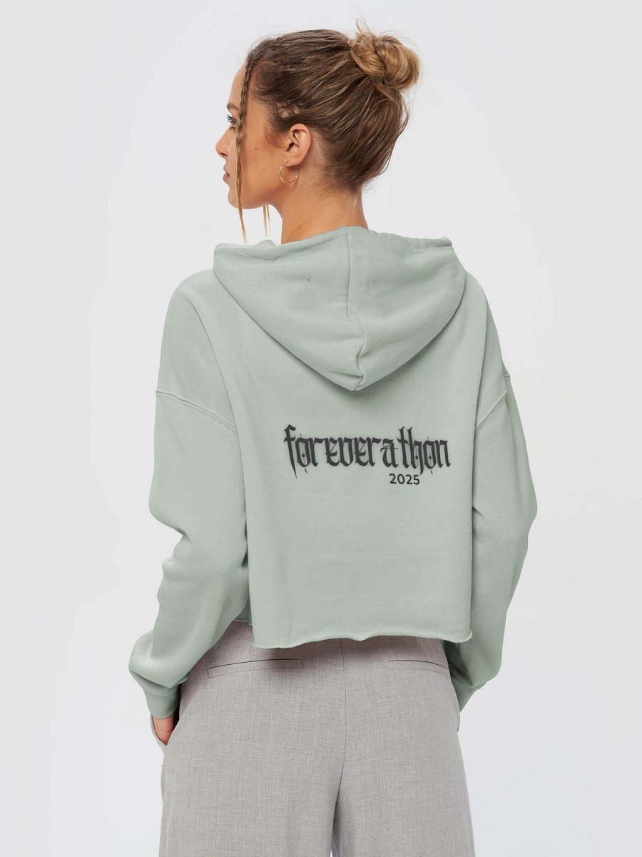 Foreverathon Cropped Hoodie - Black product image (20)