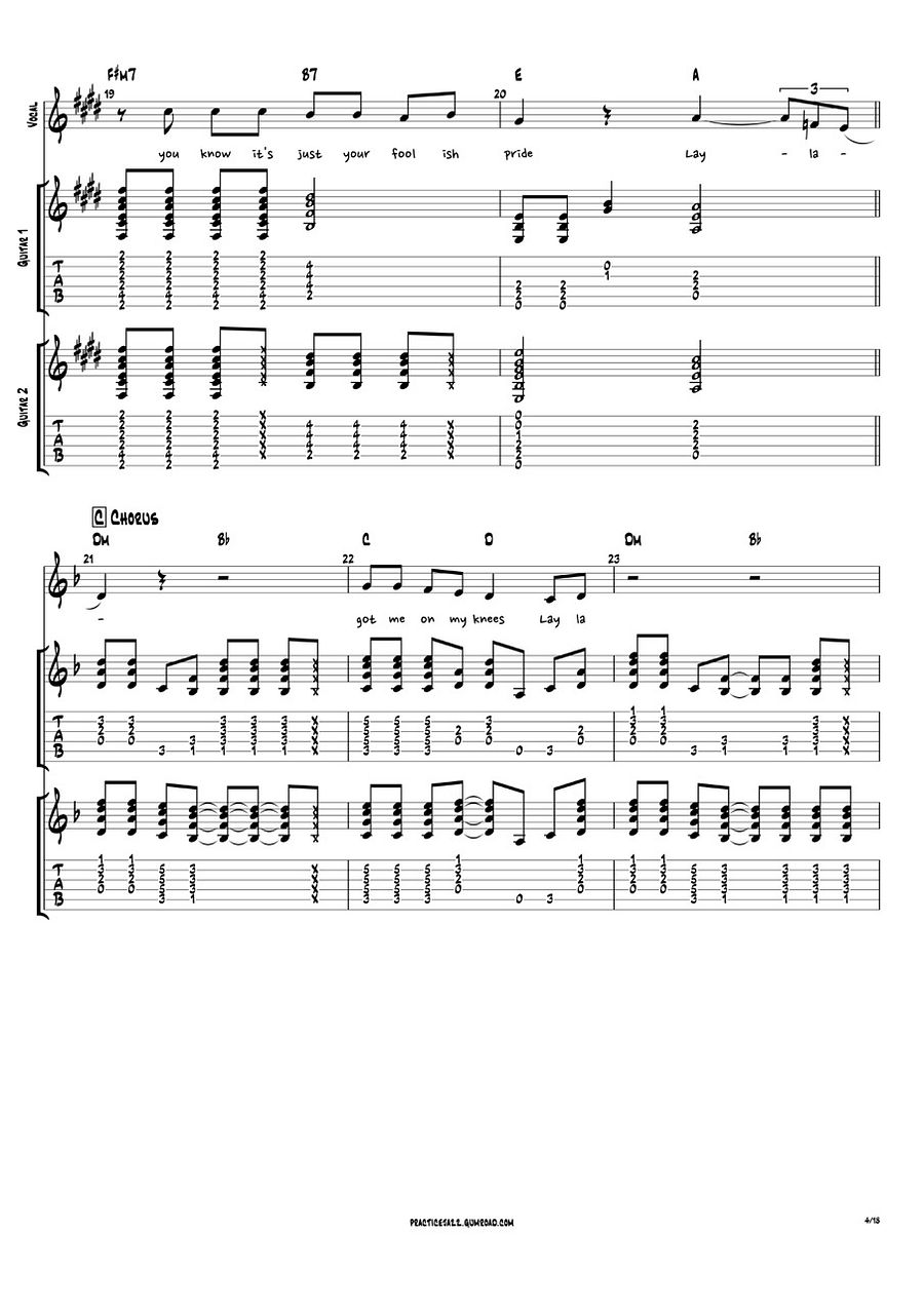 (Transcription PDF) Layla - Eric Clapton 1992 Unplugged product image (5)