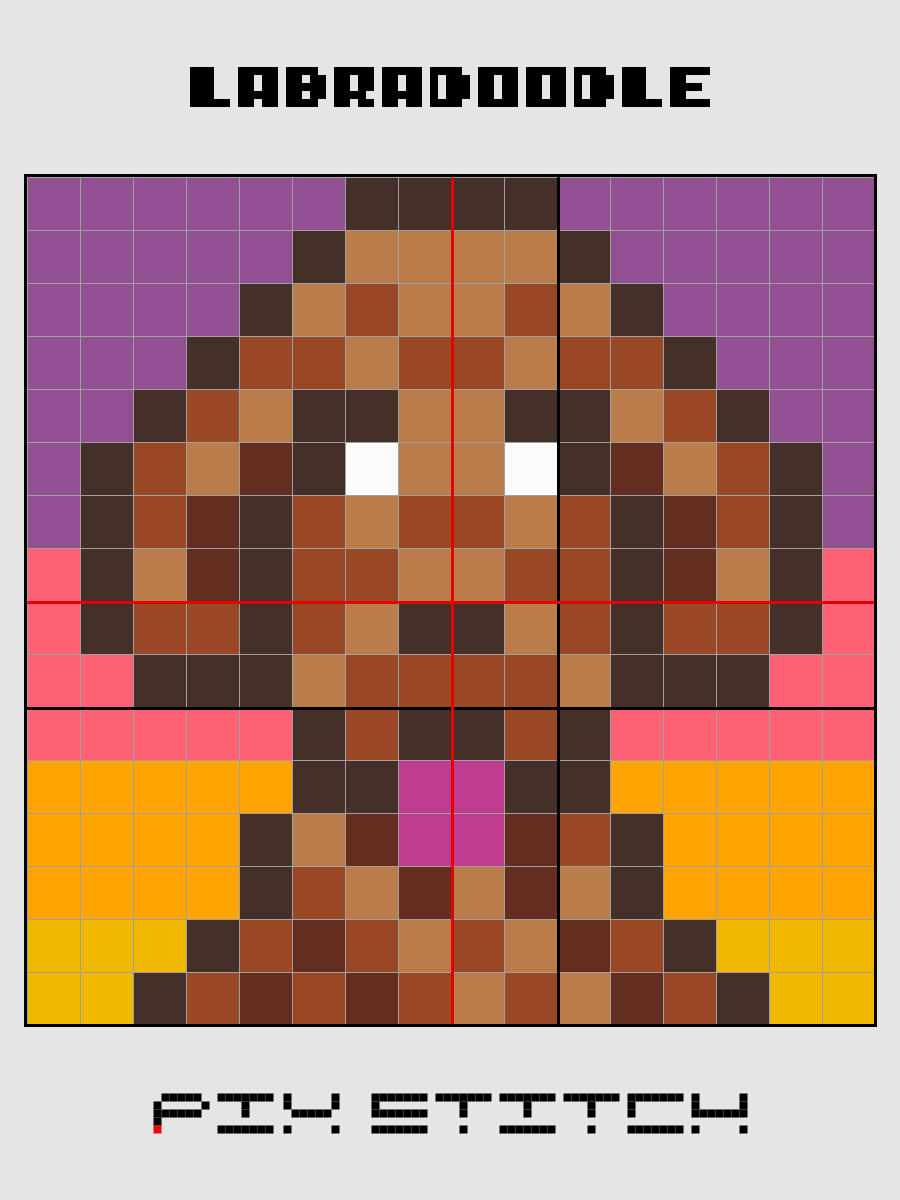 Labradoodle Pixel Art product image (2)