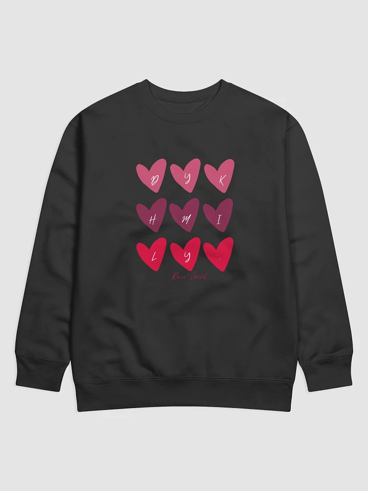 VDAY DYKHMILY HEARTS SWEATSHIRT product image (1)