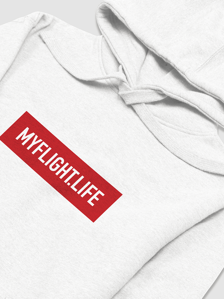 MYFLIGHT.LIFE WHITE | Hoodie For Flight Journal Keepers product image (2)