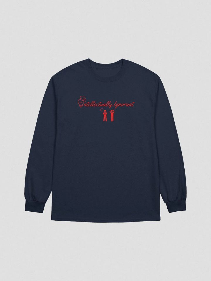 Intellectually Ignorant Long sleeve T-shirt (RED LOGO) product image (1)