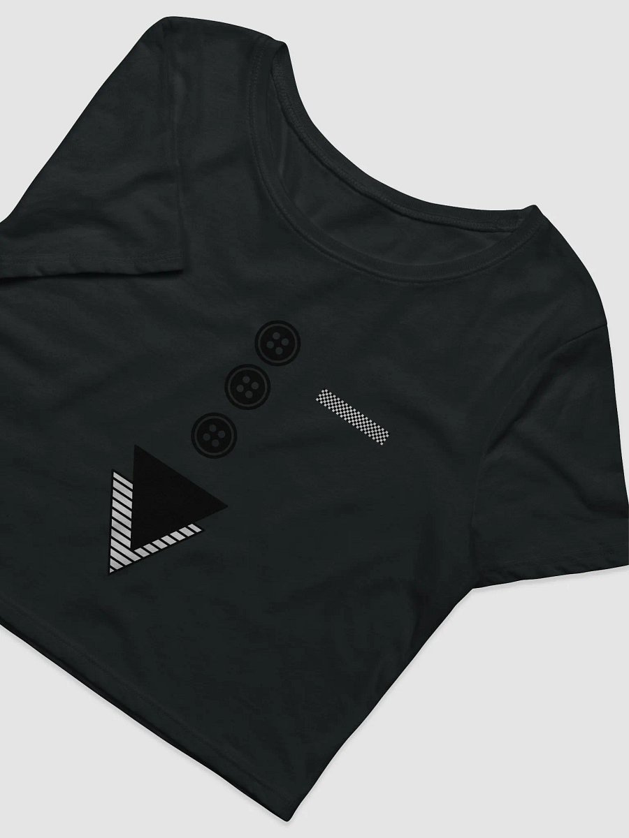 Triangles with buttons and hankie Crop Tee product image (3)