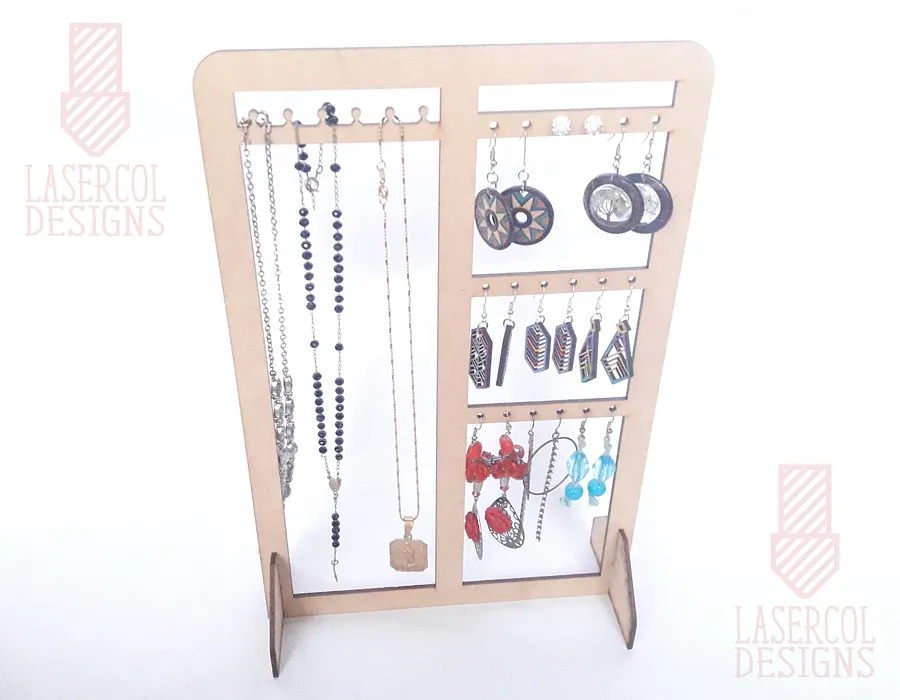 Earring Necklace Holder Stand - Laser Cut Files product image (8)