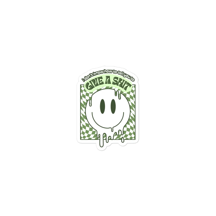 GIVE A SH*T die-cut magnet product image (1)