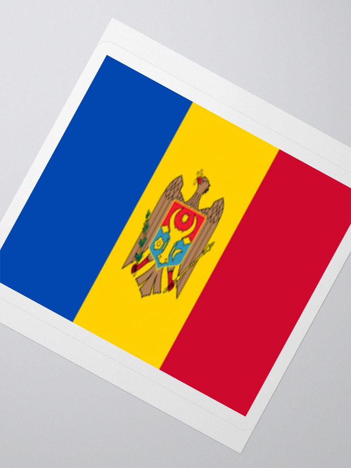Moldova National Flag Sticker - Exclusive Vinyl Design, Multiple Sizes product image (5)