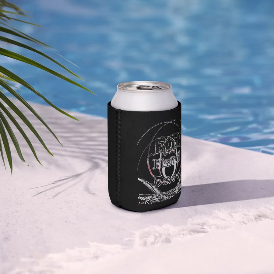 Fight Hard Earn Respect - Black - Coozie Can Cooler product image (7)