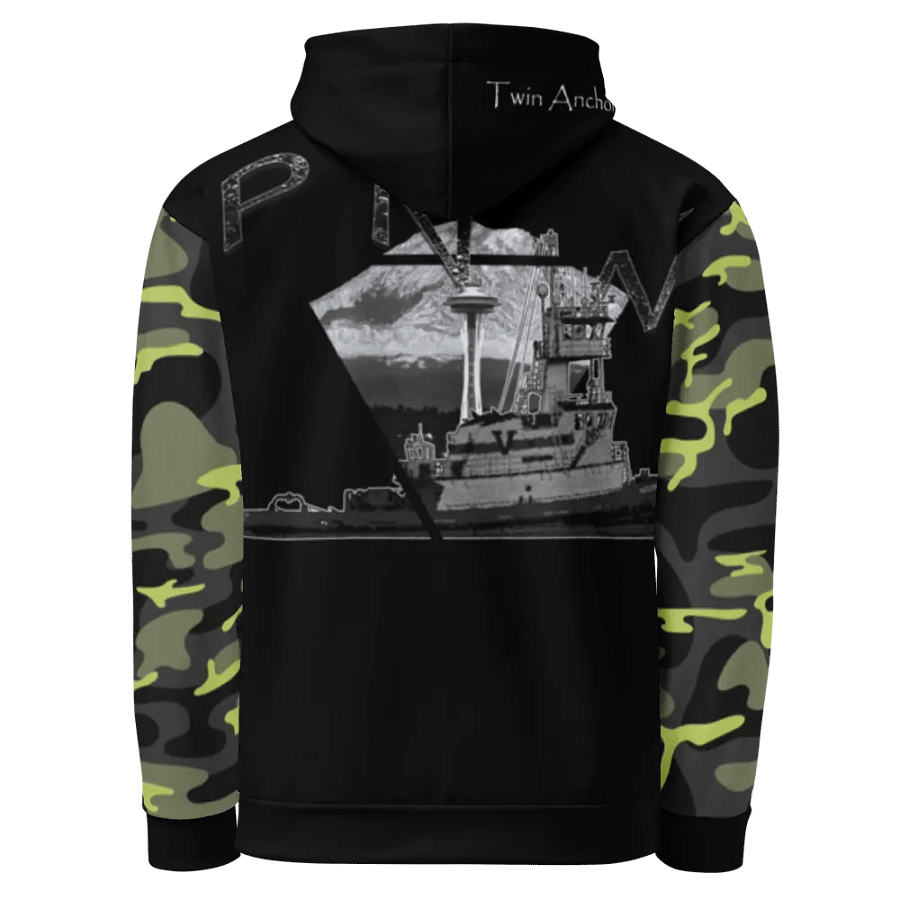 Camouflage & black PNW 1 Hudson VB Hoodie product image (7)
