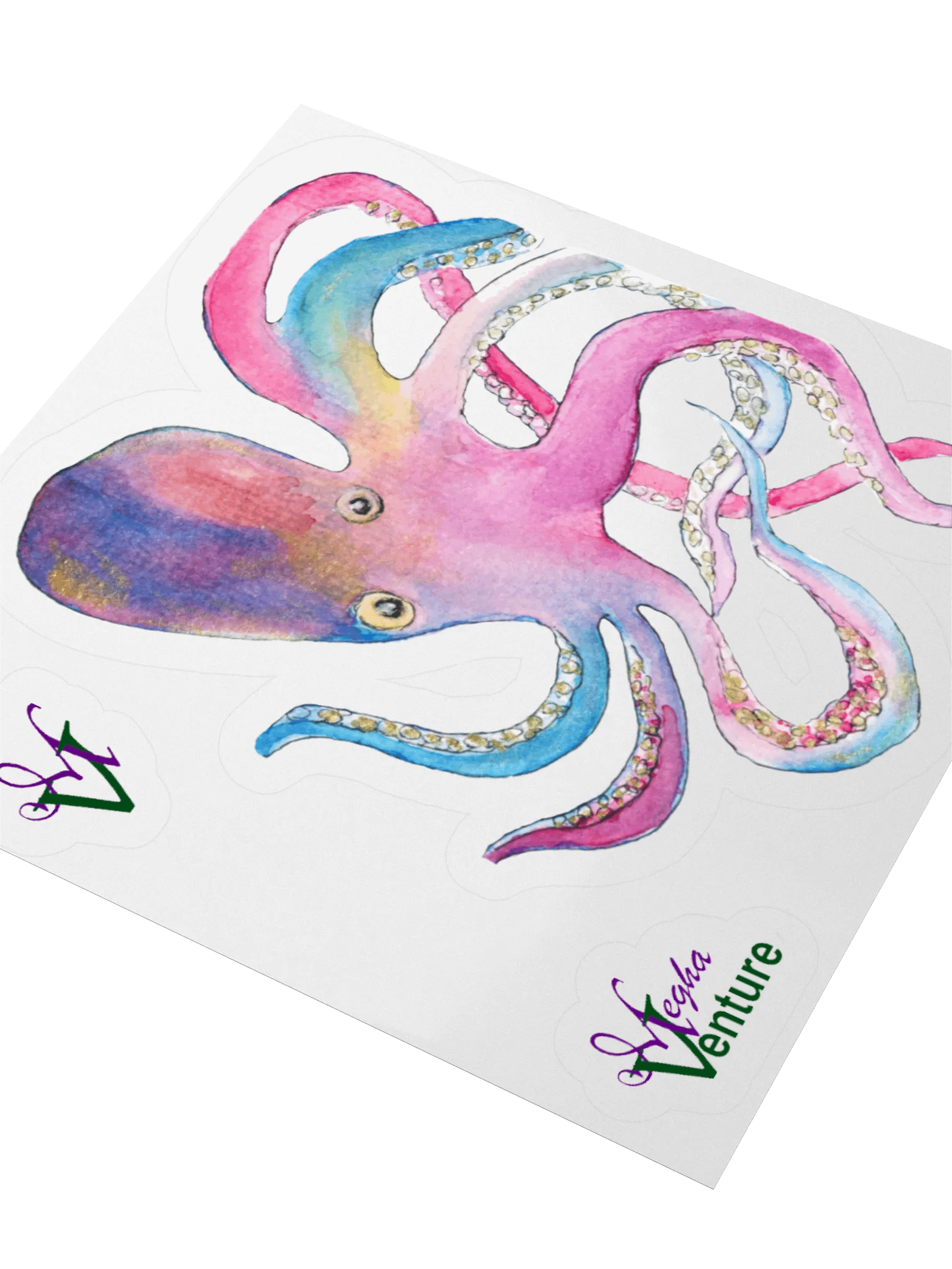 Rainbow Octopus Sticker product image (3)