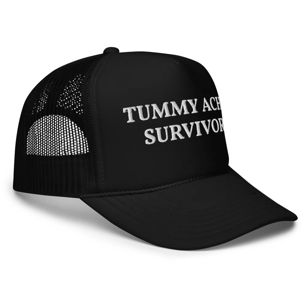 Tummy Ache Survivor - Embroidered Trucker Hat Cap product image (5)