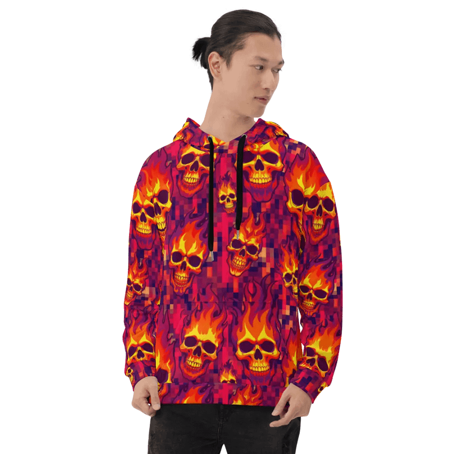 Neon Pixel Inferno Skulls (Primal) product image (8)