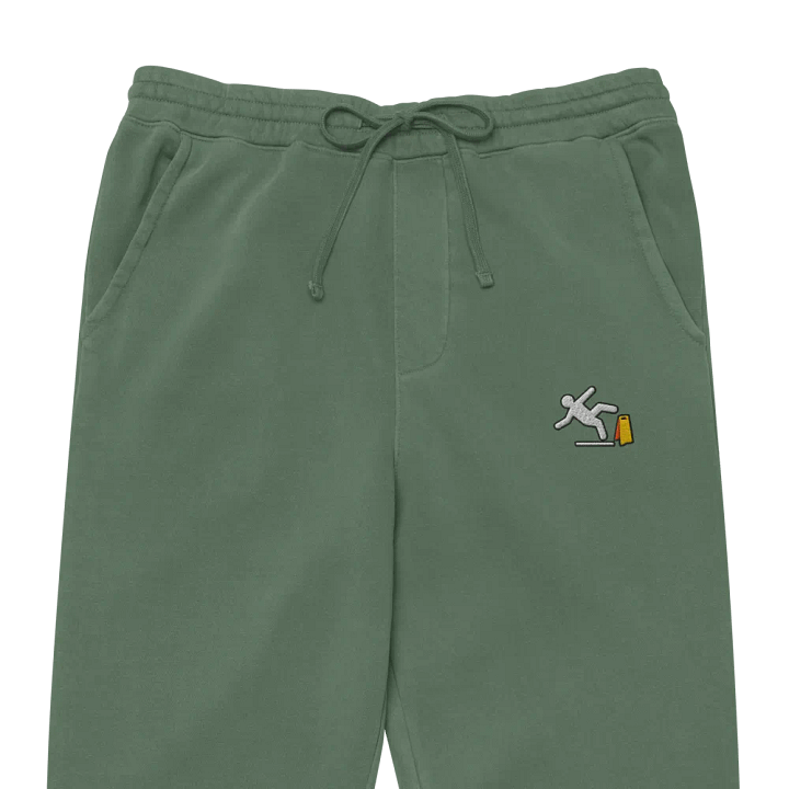 Wet Floor Embroidered Joggers product image (1)