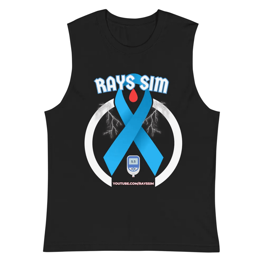 RAYS SIM Awareness Emblem Muscle Tank product image (2)