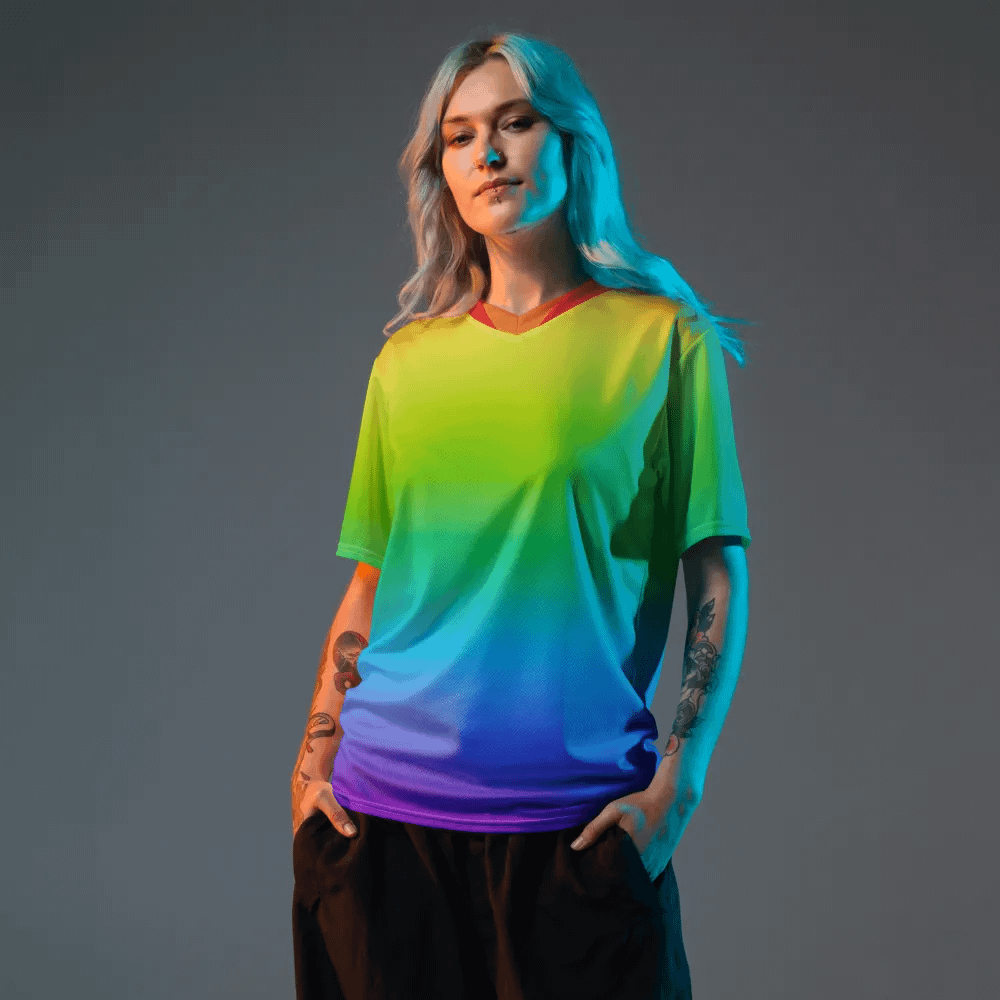 Rainbow Unisex Sport Jersey product image (12)