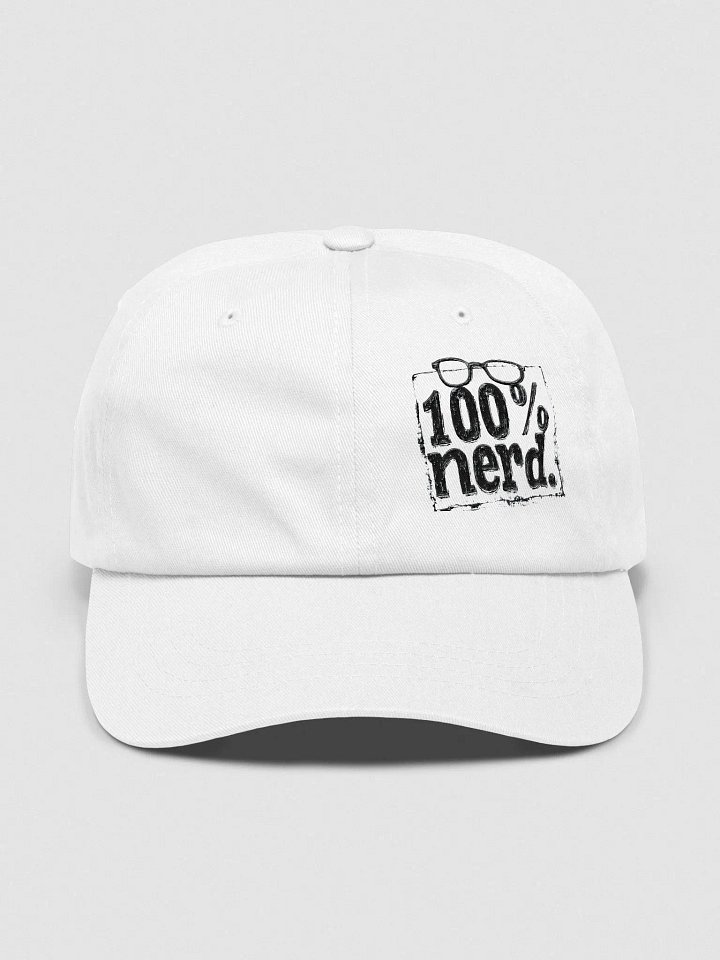 "100% Nerd." With Border. Hat product image (1)