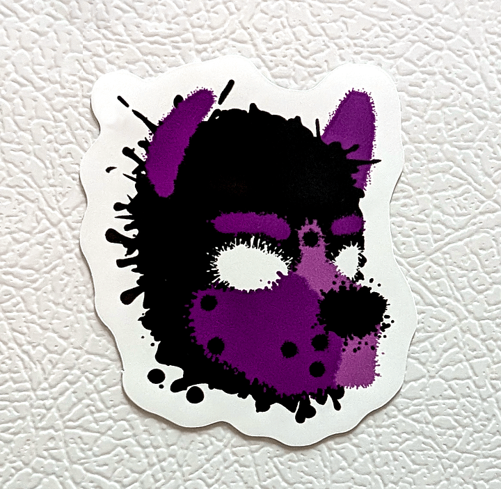 Pup Splatter Magnet - Purple product image (1)