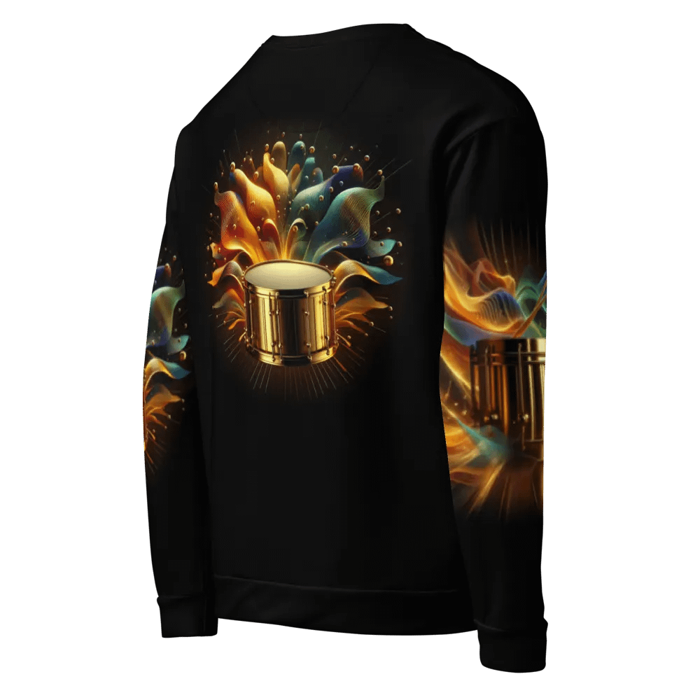 Golden Drum Musical Instrument - All-Over Unisex Sweatshirt #13 product image (8)