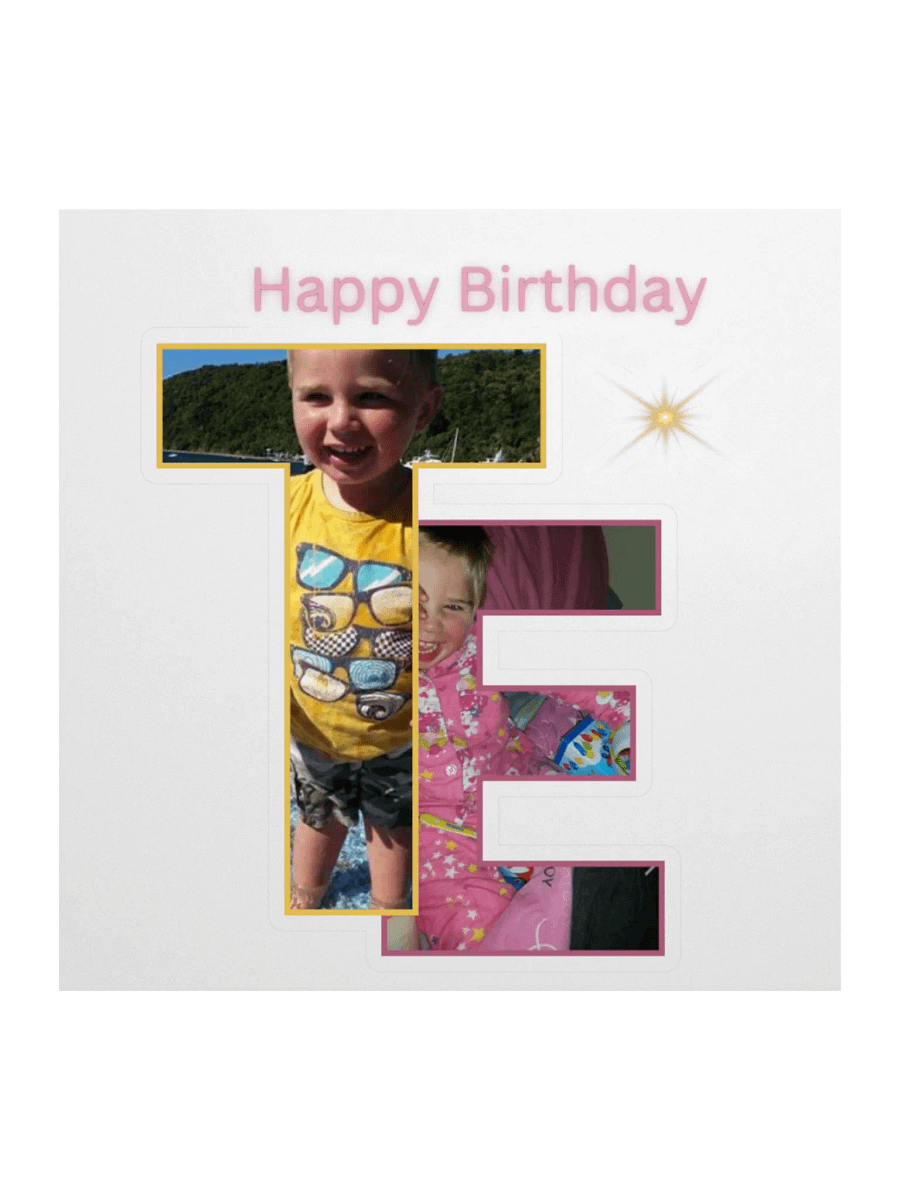 Personalized Birthday Collage Stickers product image (2)