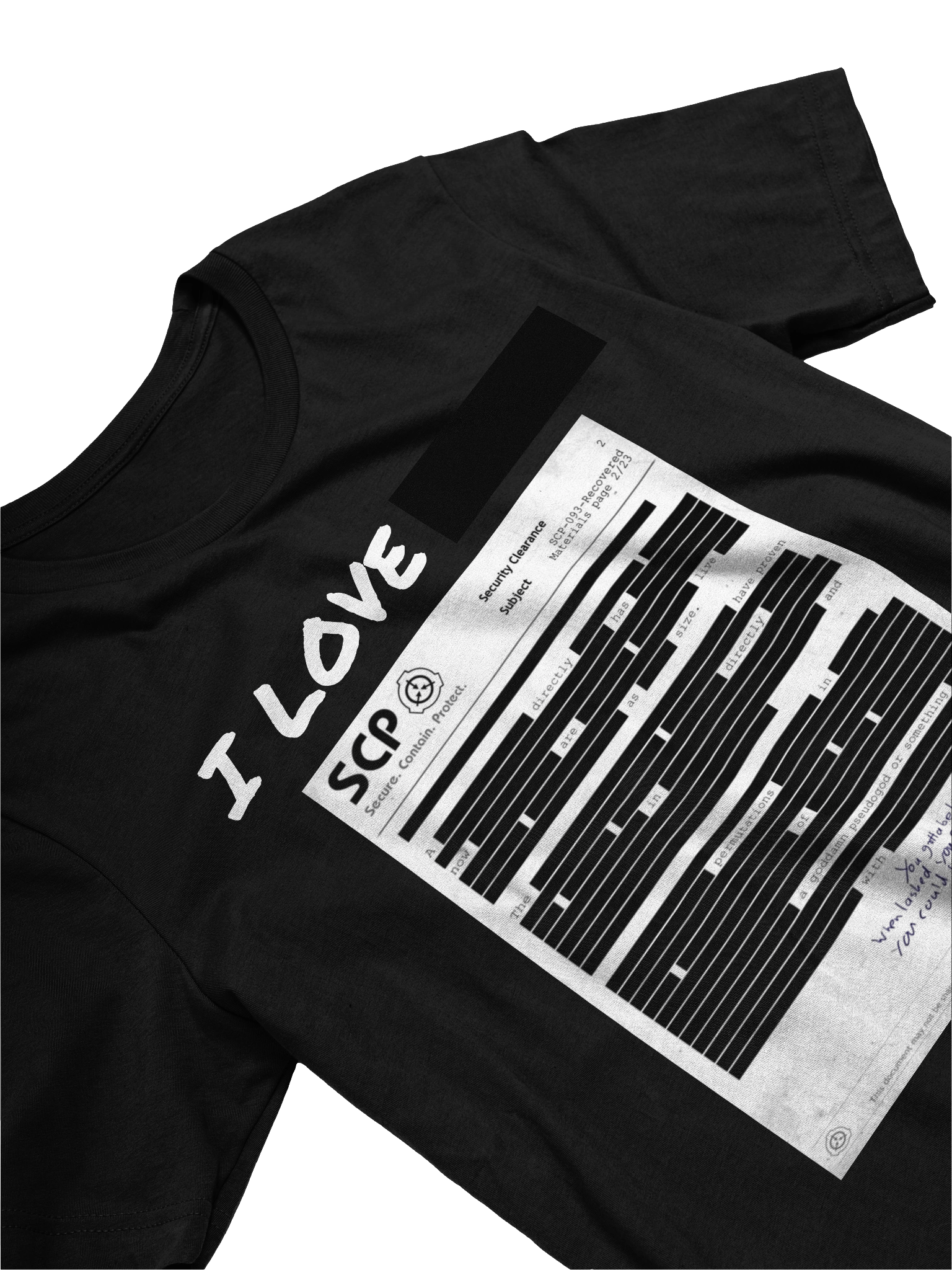 I love REDACTED shirt product image (3)