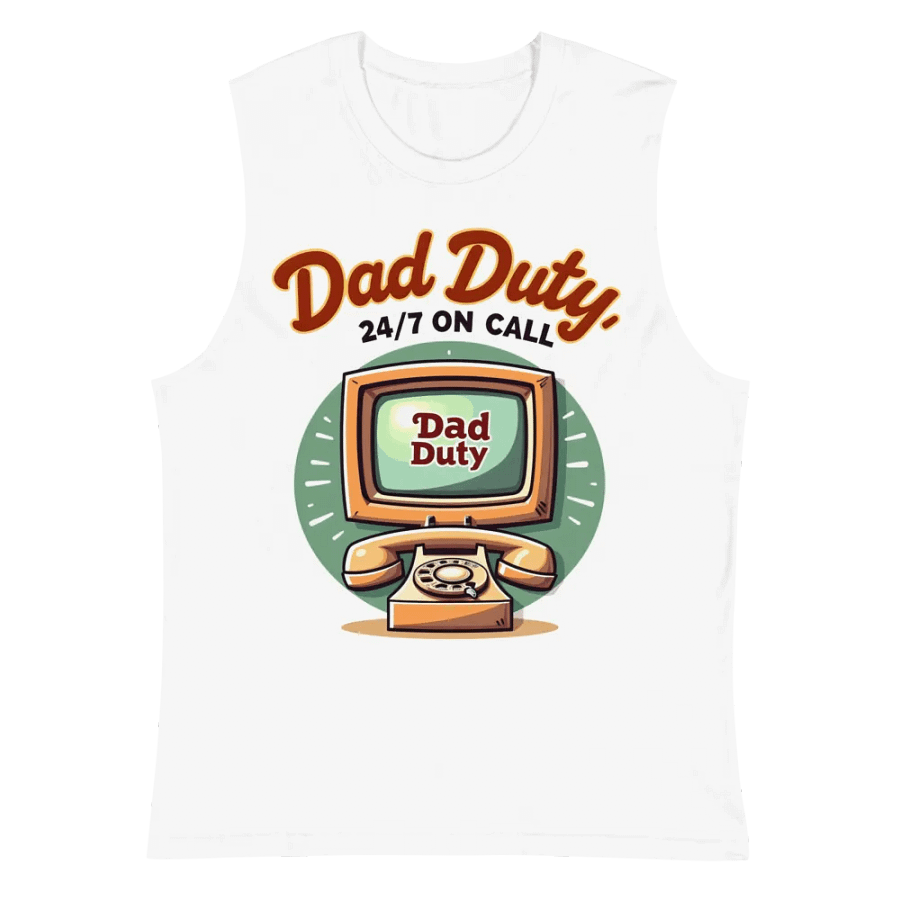 Retro Dad Duty Muscle Tank product image (2)