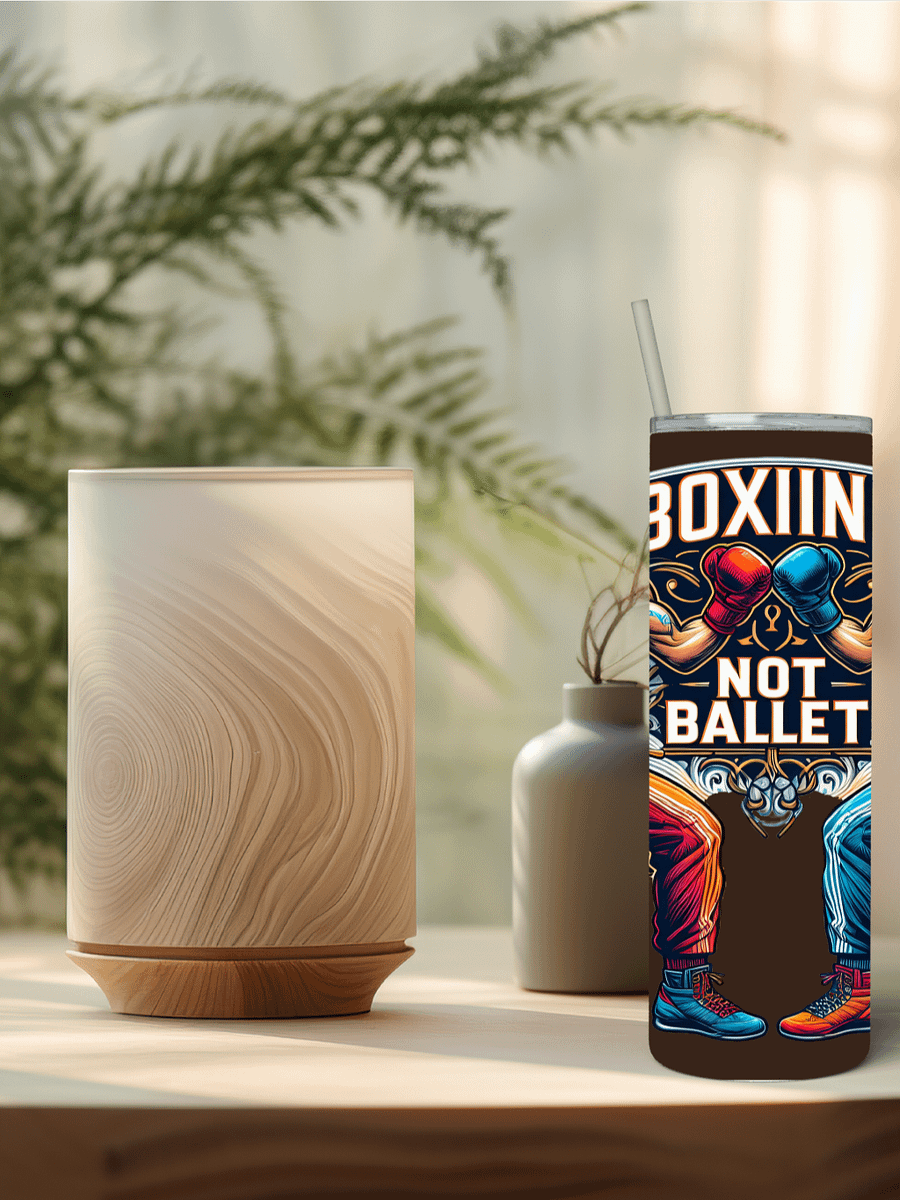 Boxing Not Ballet Rumble & Grace Glossy Stainless Steel Tumbler product image (3)