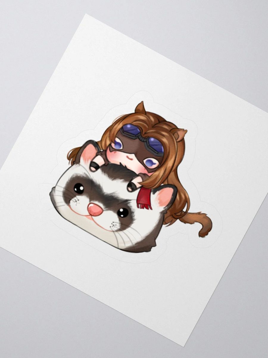 Sable Ferret Pillow Chibi Sticker by Ameblum product image (2)
