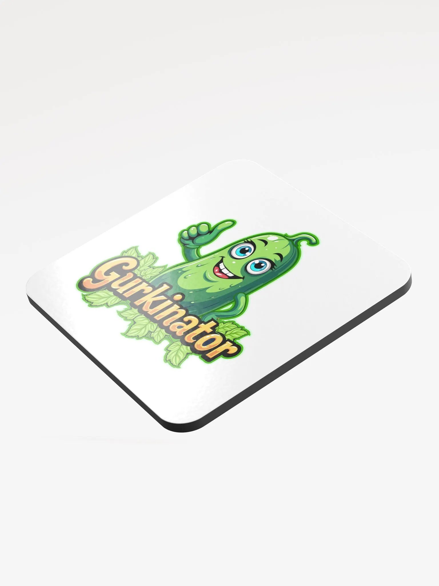 Gurkinator - Cork Coaster product image (3)