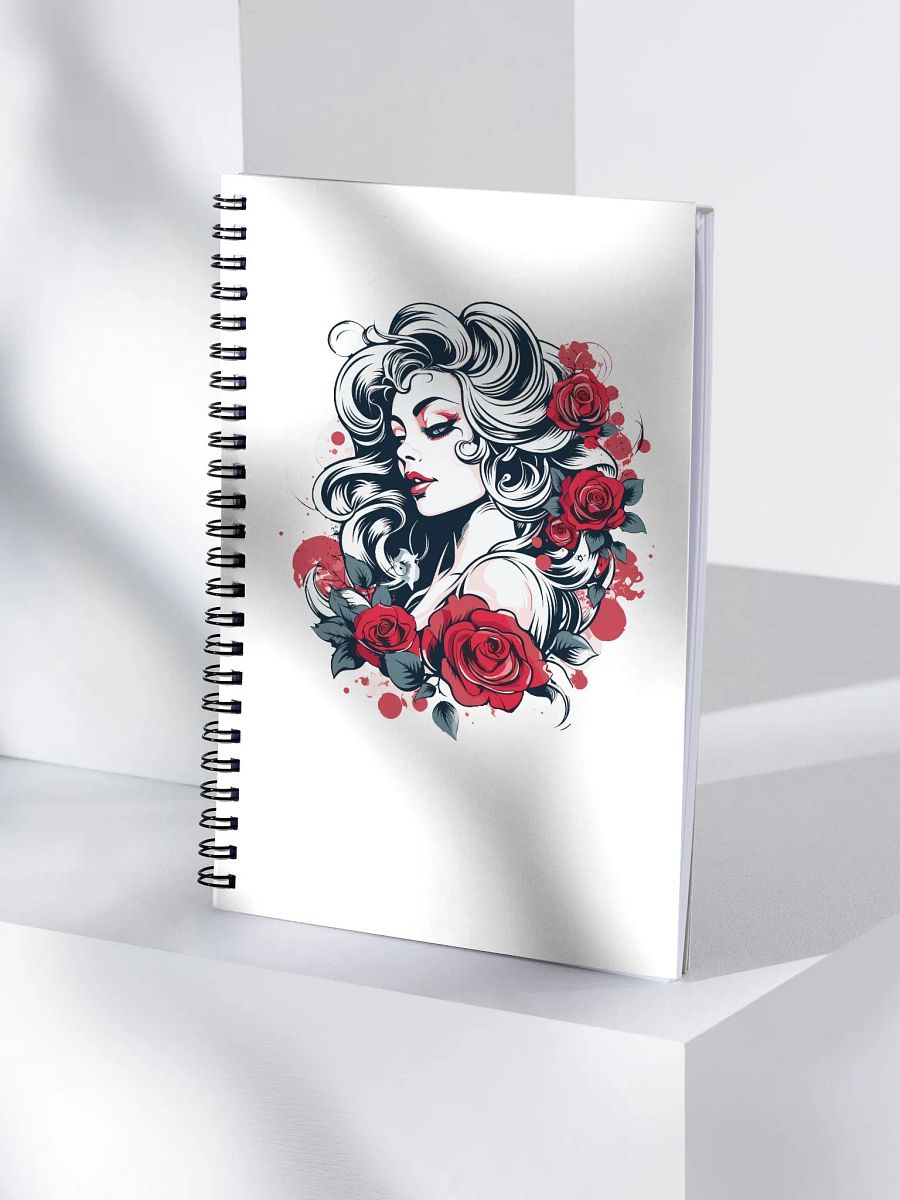 Roses & Ink Spiral Notebook product image (4)