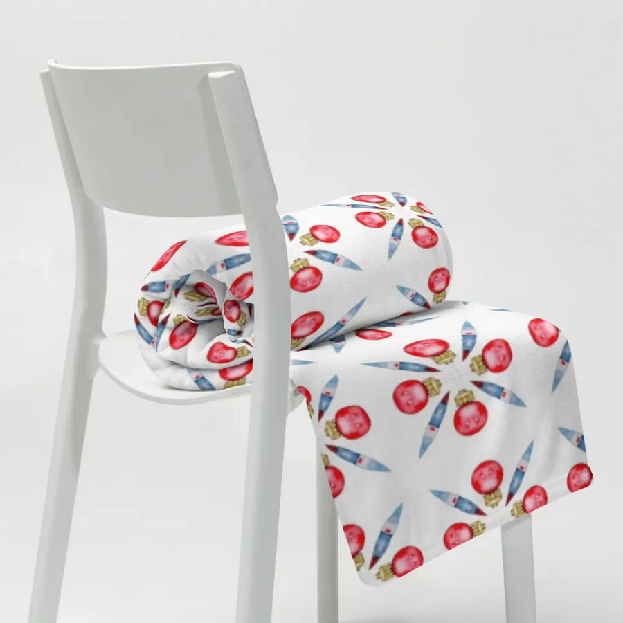 Festive Bauble Throw Blanket product image (9)