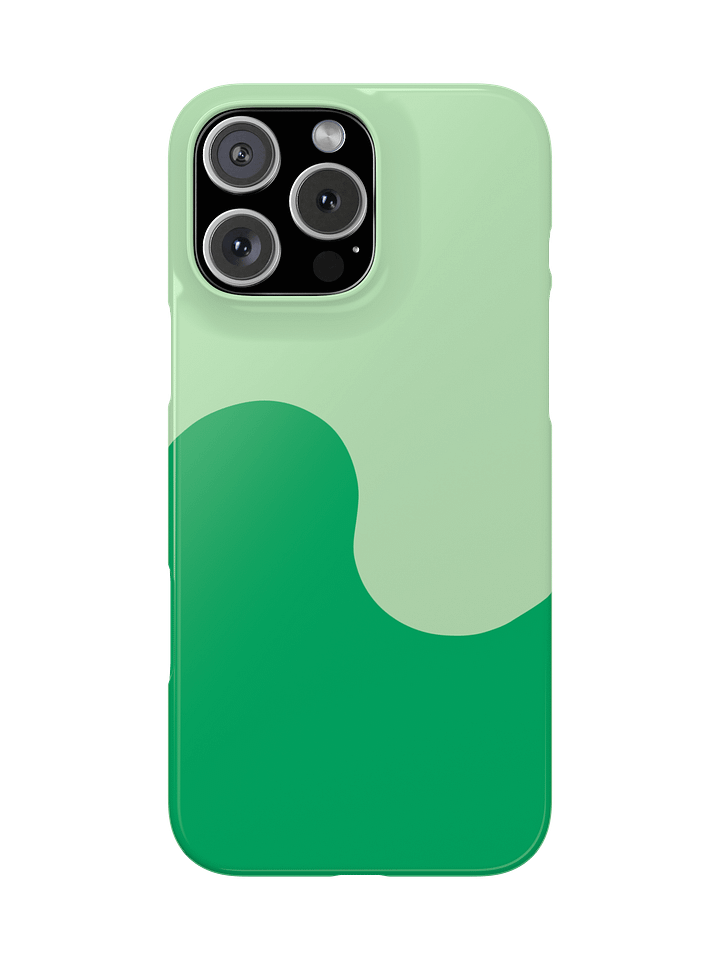 Money Green Minimal Wave iPhone Case product image (1)