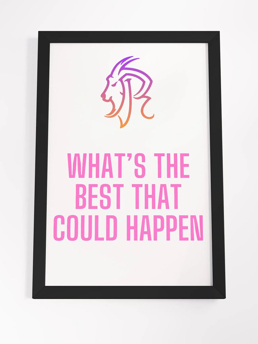 What's The Best That Could Happen Wall Print product image (4)