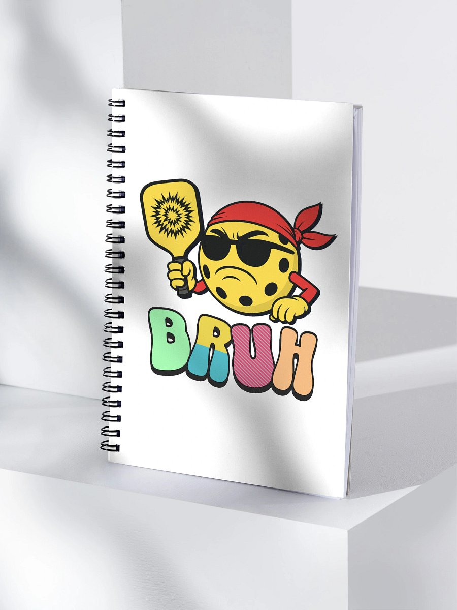 Bruh Pickleball Vibes Spiral Notebook product image (1)