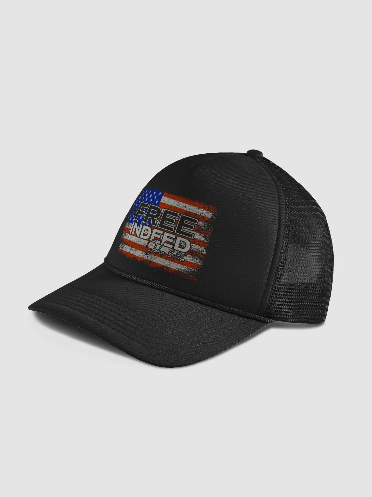 FREE INDEED Foam Trucker Hat - John 8:36 product image (5)