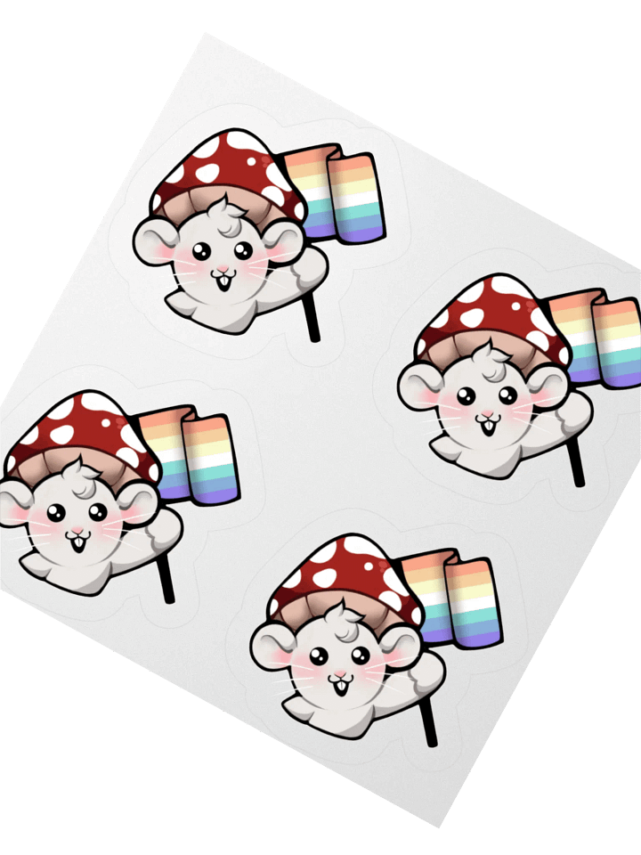 Genderfaunet Pride Flag Stickers product image (2)