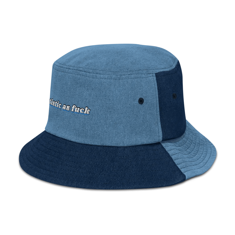 AUTISTIC AS F*CK denim bucket hat product image (11)