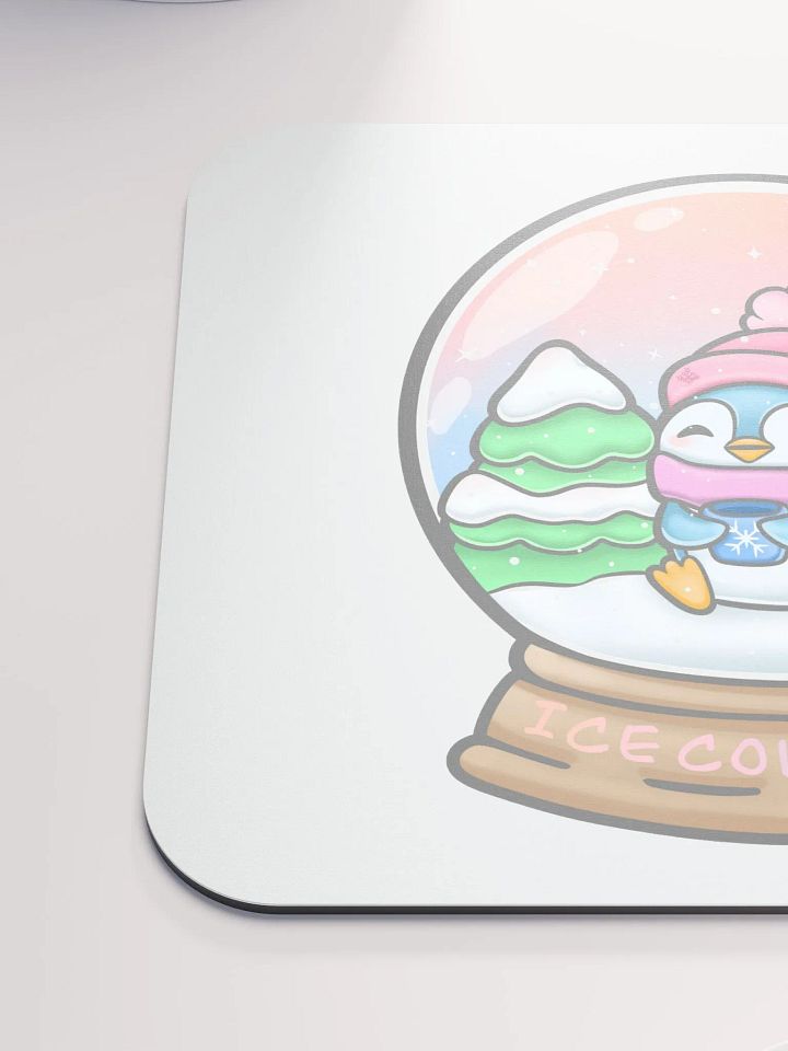 Ice Cold Snow Penguin Globe Mouse Pad product image (1)