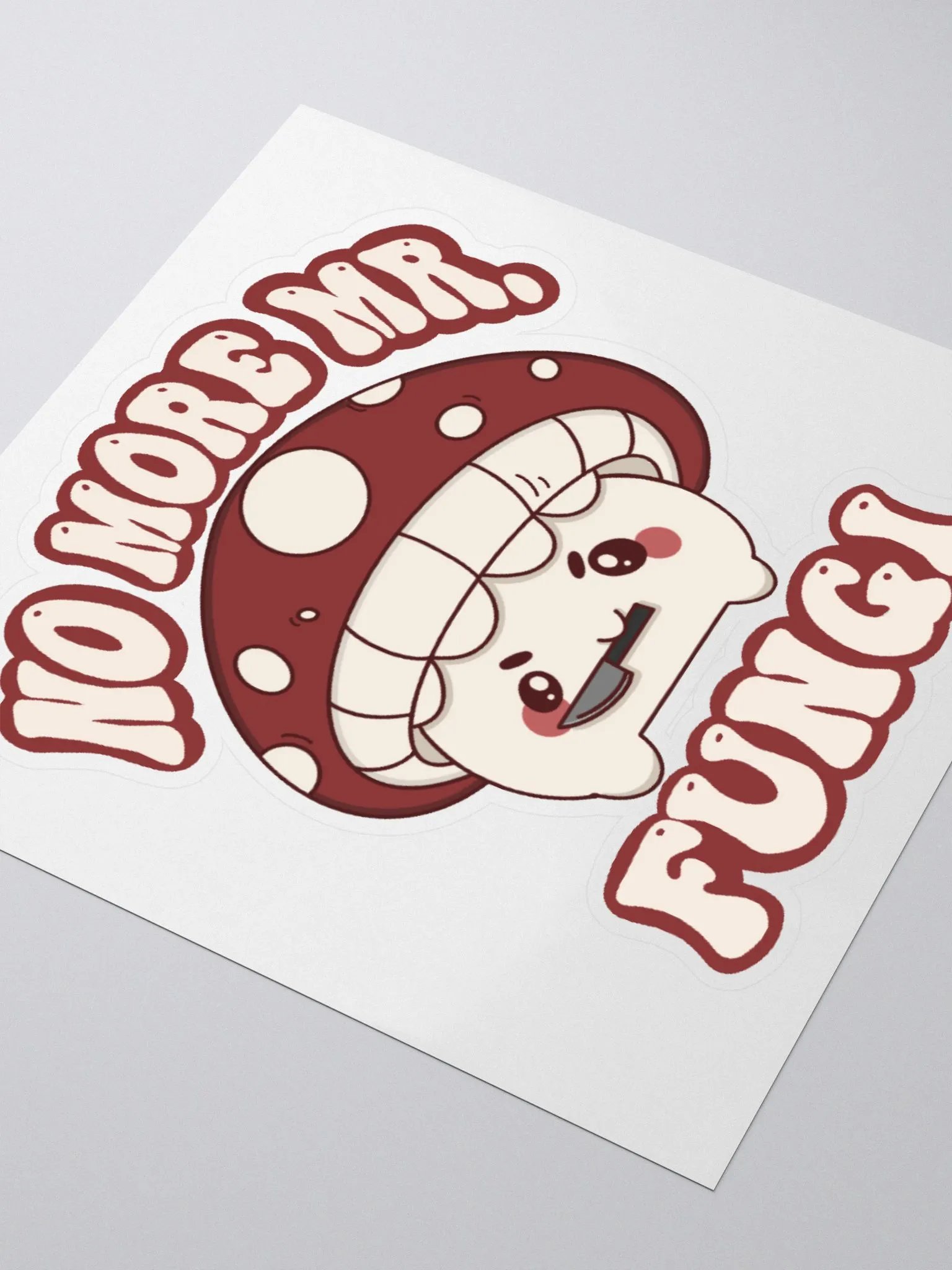 No More Mr.Fungi Kiss Cut Sticker product image (3)