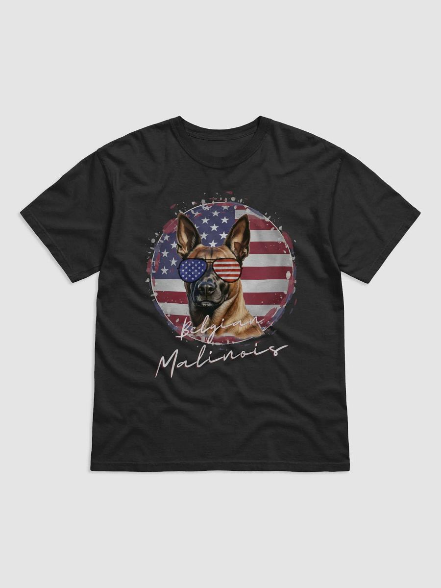 Belgian Malinois Circle American Flag Relaxed Fit T-shirt product image (3)
