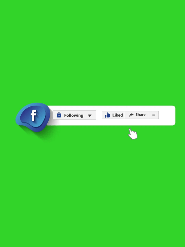 Facebook Intro: Follow, Like, and Share - Green Screen Template product image (1)