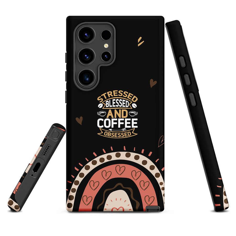Funny Coffee Samsung Case I Aesthetic Rainbow I Funny Quotes I Coffee Lover Phone Cover I Wireless Charging Supported product image (3)