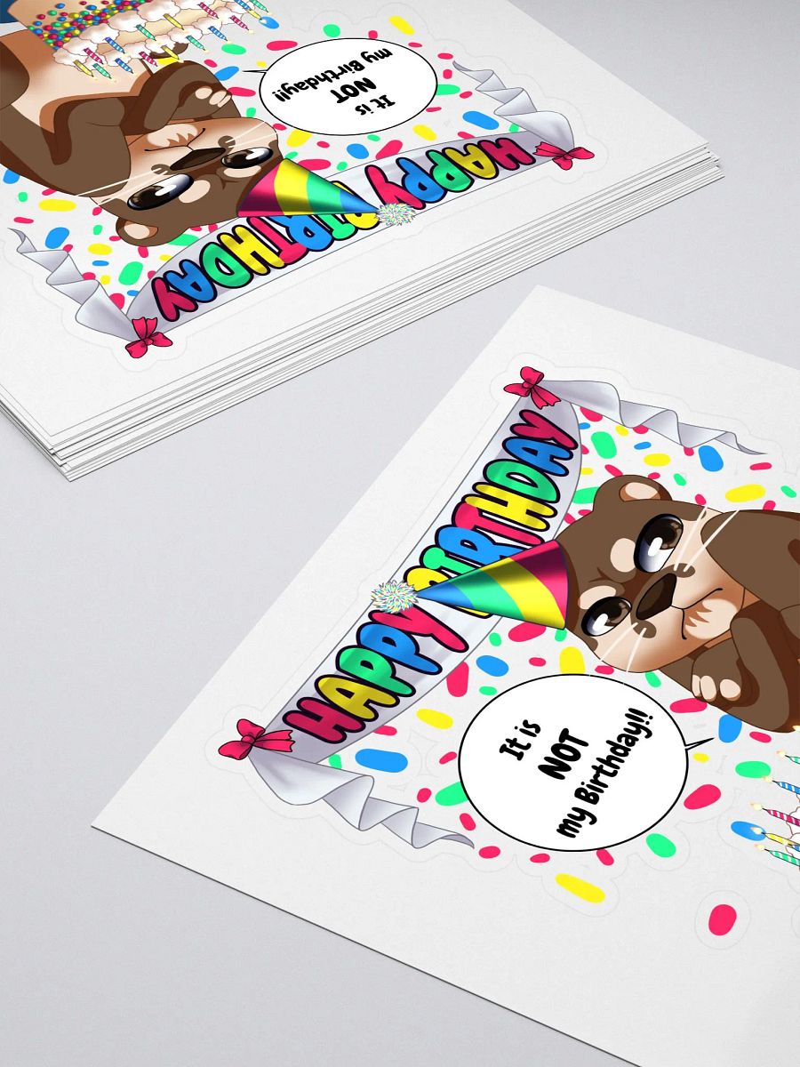 Not My Birthday Sticker product image (4)