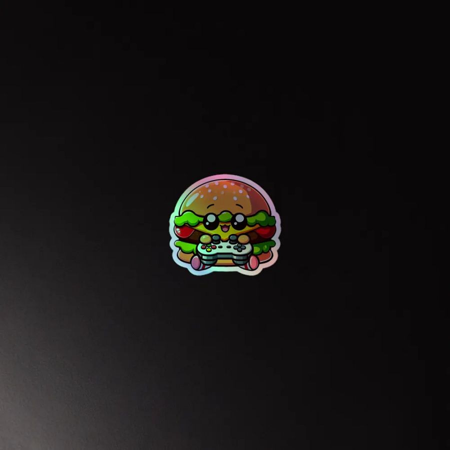 Gamer Burger Holographic Sticker Sheet product image (4)